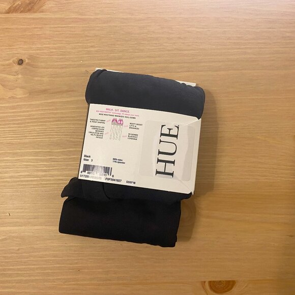 3-Pack of HUE Blackout Shaping Tights in Black Size 3 - Picture 3 of 5